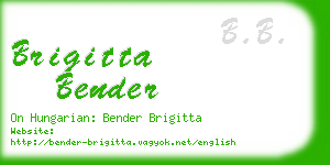 brigitta bender business card